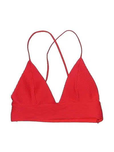 Pre-owned H&m Swimsuit Top Red Swimwear