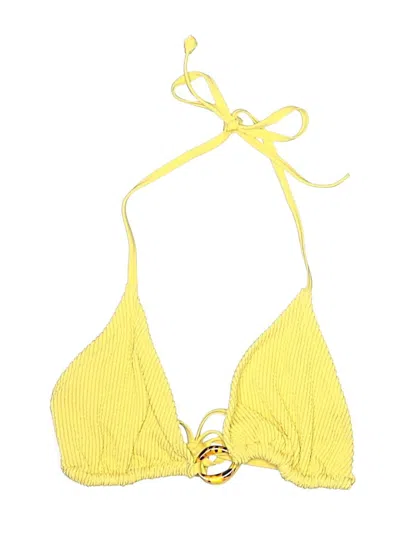 Pre-owned H&m Swimsuit Top Yellow Swimwear