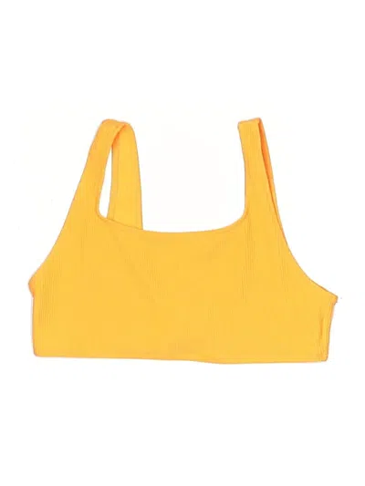 Pre-owned H&m Swimsuit Top Yellow Swimwear
