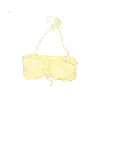 Pre-owned H&m Swimsuit Top Yellow Swimwear