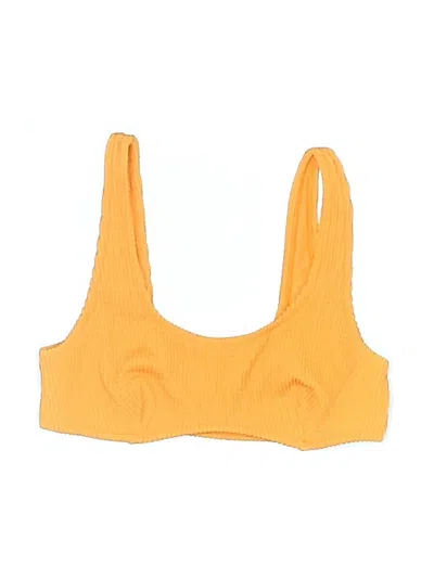 Pre-owned H&m Swimsuit Top Yellow Swimwear