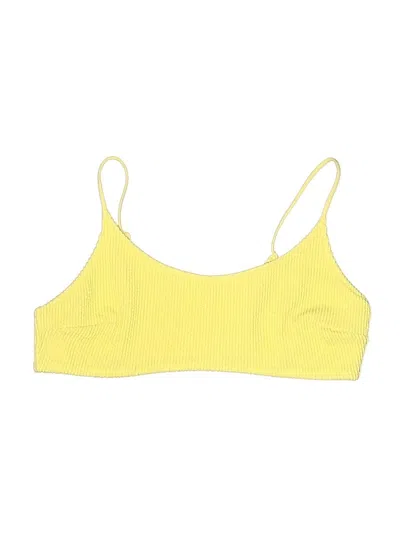 Pre-owned H&m Swimsuit Top Yellow Swimwear