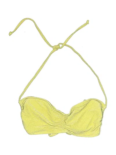 Pre-owned H&m Swimsuit Top Yellow Swimwear