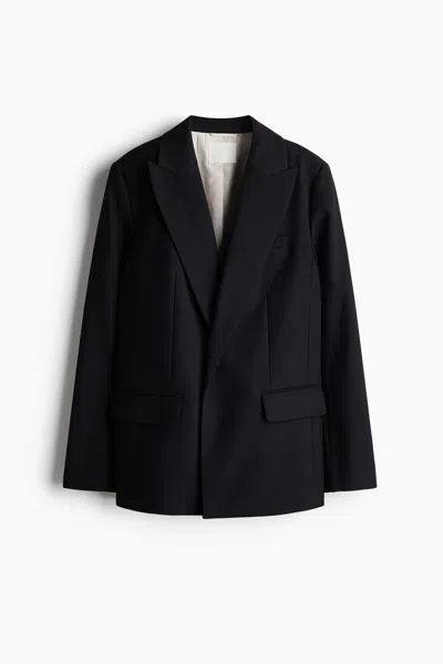 H&m Tailored Blazer In Black