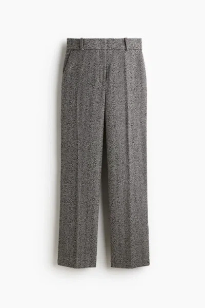H&m Tailored Trousers In Gray