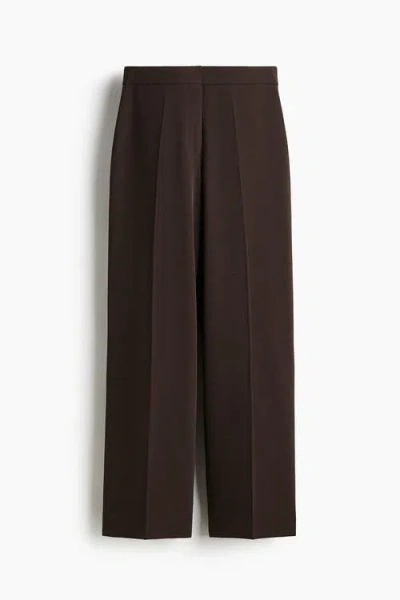 H&m Tailored Trousers In Brown