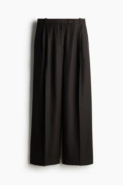 H&m Tailored Trousers In Brown