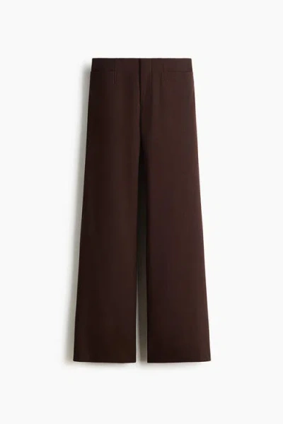 H&m Tailored Trousers In Brown