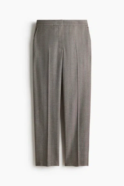 H&m Tailored Trousers In Gray