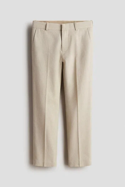 H&m Kids'  Tailored Trousers In Nude