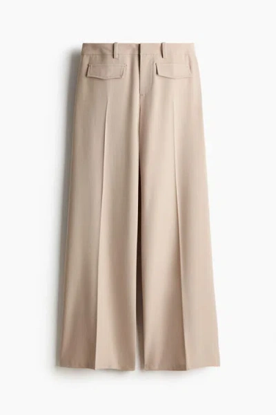 H&m Tailored Trousers In Neutral