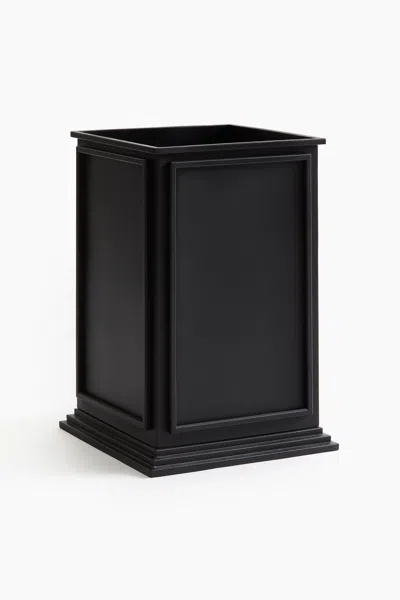 H&m Tall Plant Pot In Metal In Black