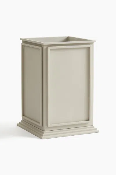 H&m Tall Plant Pot In Metal In Gray