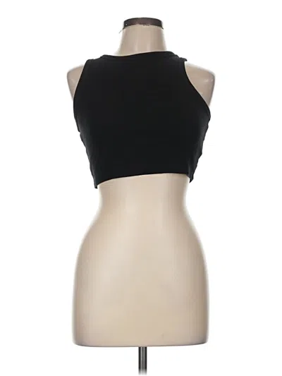 Pre-owned H&m Tank Top Black Halter Neckline Tops