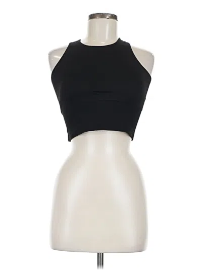 Pre-owned H&m Tank Top Black Halter Neckline Tops