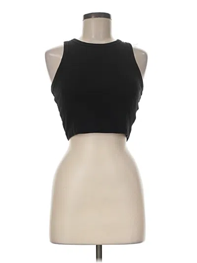 Pre-owned H&m Tank Top Black Halter Neckline Tops