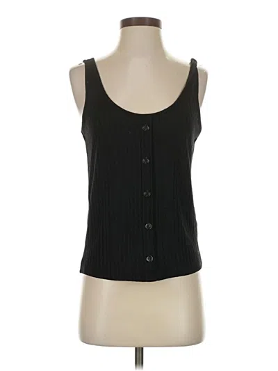 Pre-owned H&m Tank Top Black Square Neckline Tops