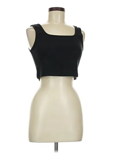 Pre-owned H&m Tank Top Black Strapless Neckline Tops