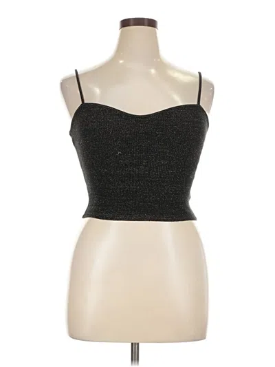 Pre-owned H&m Tank Top Black Strapless Neckline Tops