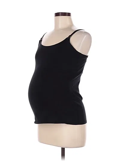 Pre-owned H&m Tank Top Black Strapless Neckline Tops