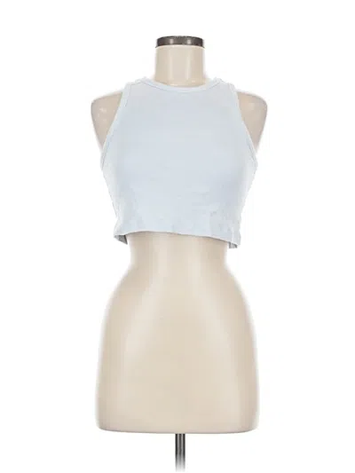 Pre-owned H&m Tank Top Blue Halter Neckline Tops
