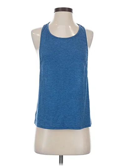 Pre-owned H&m Tank Top Blue Halter Neckline Tops