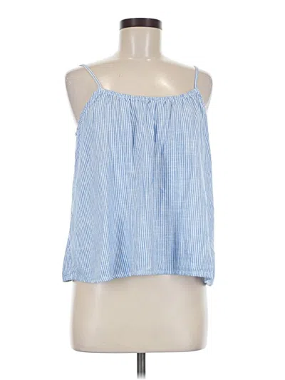 Pre-owned H&m Tank Top Blue Strapless Neckline Tops