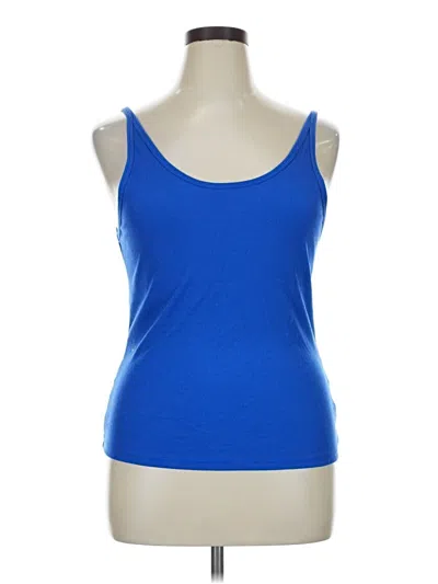 Pre-owned H&m Tank Top Blue Sweetheart Neckline Tops