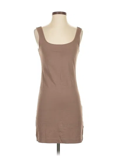 Pre-owned H&m Tank Top Brown Strapless Neckline Tops
