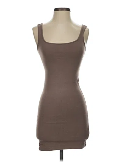 Pre-owned H&m Tank Top Brown Strapless Neckline Tops