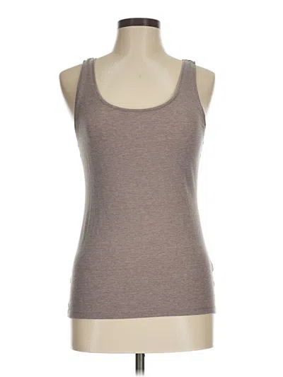 Pre-owned H&m Tank Top Brown Strapless Neckline Tops