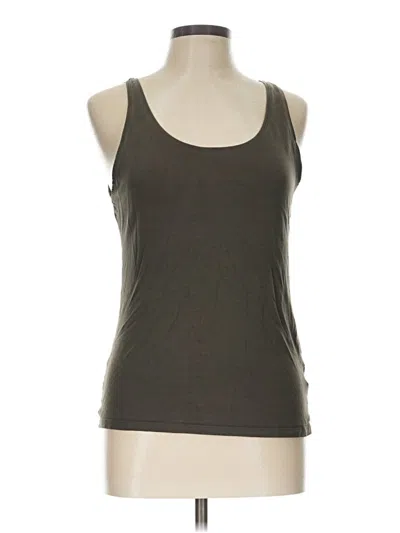 Pre-owned H&m Tank Top Brown Strapless Neckline Tops