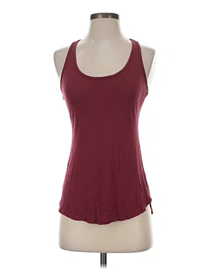 Pre-owned H&m Tank Top Burgundy Halter Neckline Tops