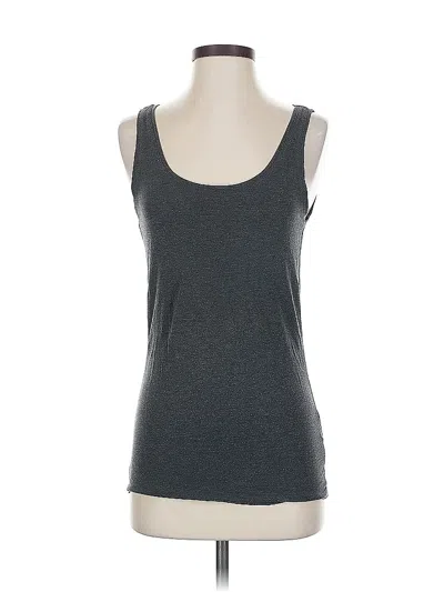 Pre-owned H&m Tank Top Gray Strapless Neckline Tops