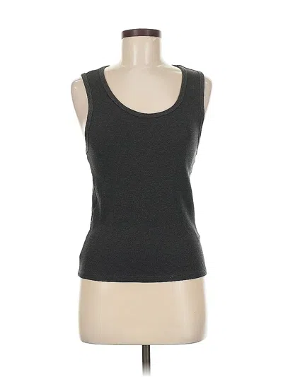 Pre-owned H&m Tank Top Gray Strapless Neckline Tops