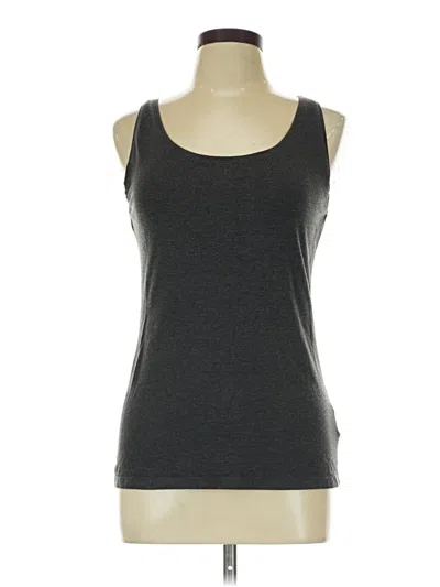 Pre-owned H&m Tank Top Gray Strapless Neckline Tops