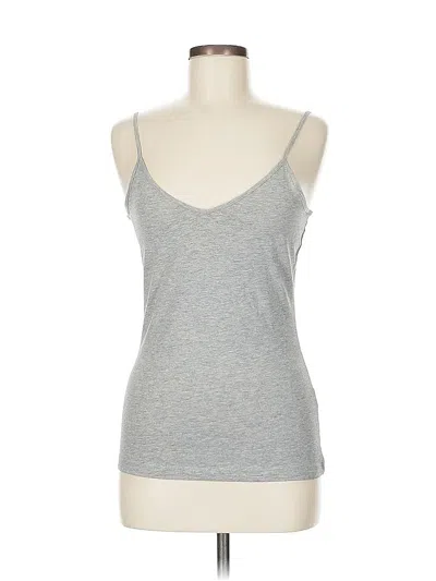 Pre-owned H&m Tank Top Gray Sweetheart Neckline Tops