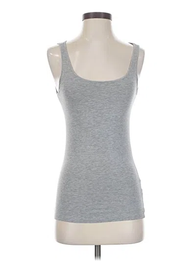 Pre-owned H&m Tank Top Gray Sweetheart Neckline Tops