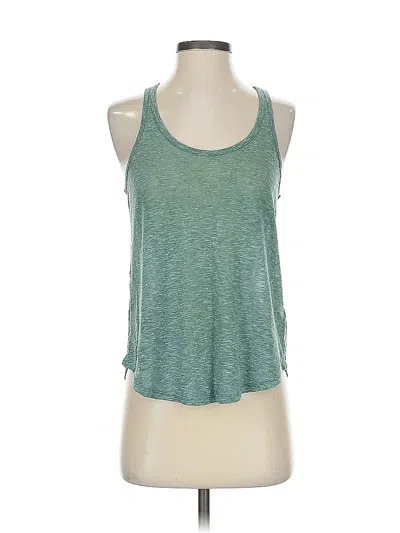 Pre-owned H&m Tank Top Green Halter Neckline Tops