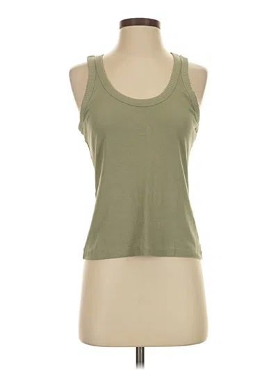 Pre-owned H&m Tank Top Green Halter Neckline Tops
