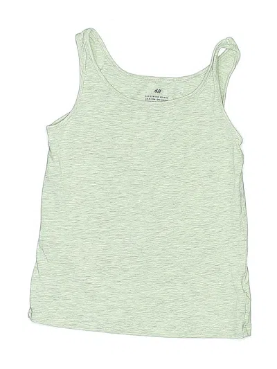 Pre-owned H&m Kids' Tank Top Green Scoop Neck Tops