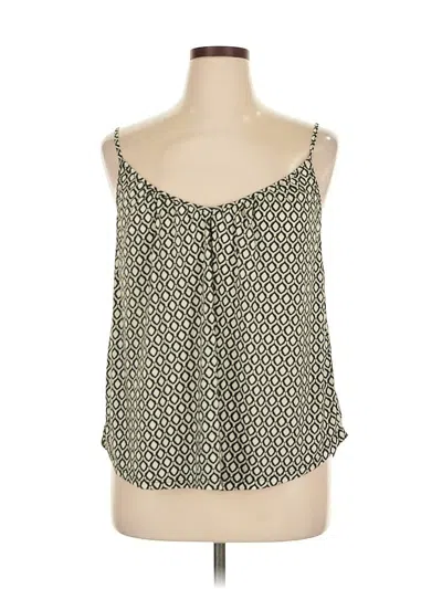 Pre-owned H&m Tank Top Green Strapless Neckline Tops