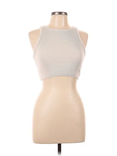 Pre-owned H&m Tank Top Ivory Halter Neckline Tops