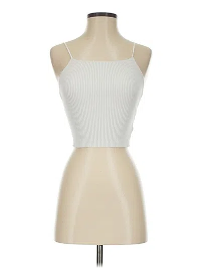 Pre-owned H&m Tank Top Ivory Halter Neckline Tops