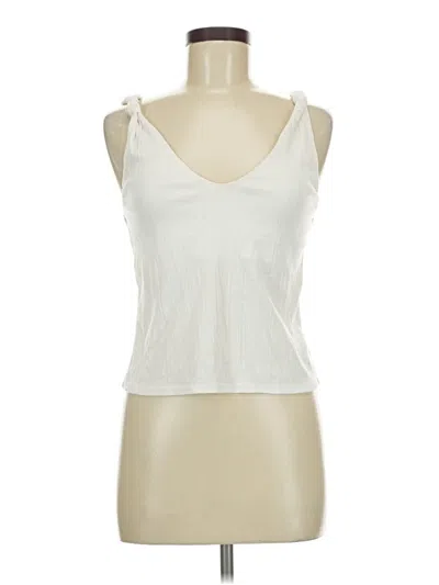 Pre-owned H&m Tank Top Ivory Halter Neckline Tops