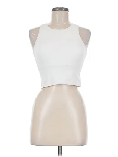 Pre-owned H&m Tank Top Ivory Halter Neckline Tops