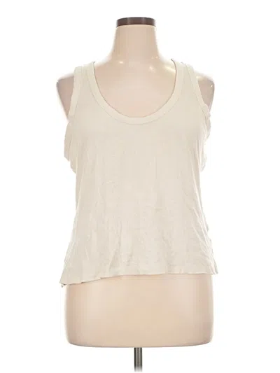 Pre-owned H&m Tank Top Ivory Halter Neckline Tops