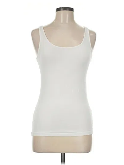 Pre-owned H&m Tank Top Ivory Scoop Neck Tops