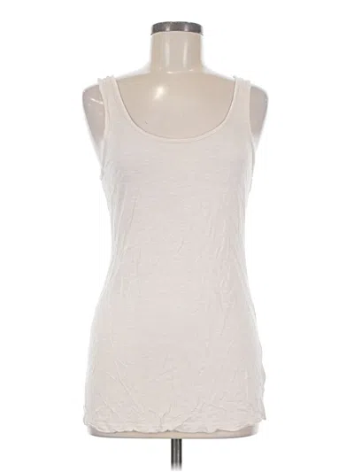 Pre-owned H&m Tank Top Ivory Strapless Neckline Tops