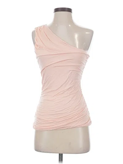 Pre-owned H&m Tank Top Pink One Shoulder Neckline Tops